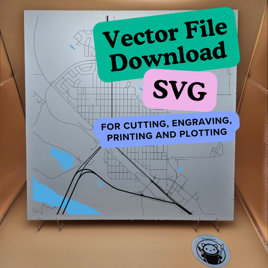 Vector File Download SVG - City map - Sask