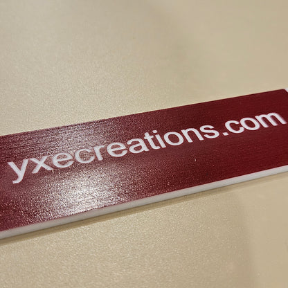 Double Colour Next Level Sheet - Engraves in white - Burgundy