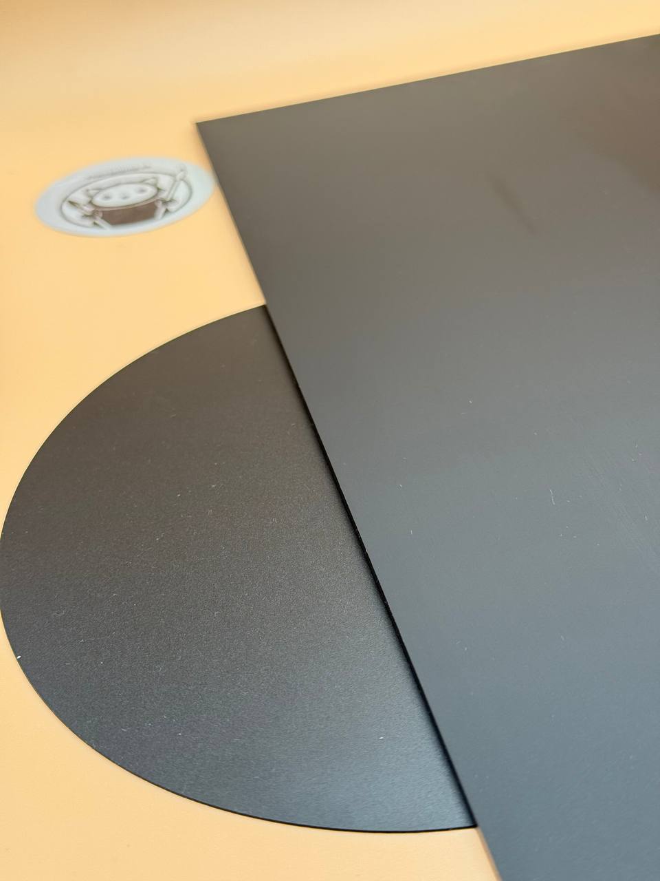 Dual-Finish Acrylic Sheet - Black