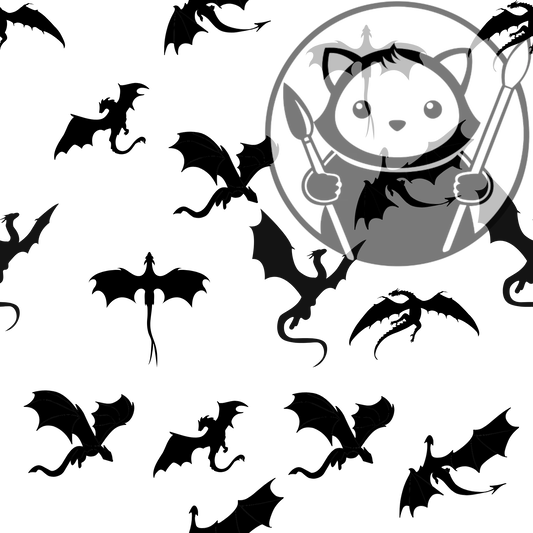 Next Level Sheet - Printed plywood and acrylic - Dragon FLight - Pattern