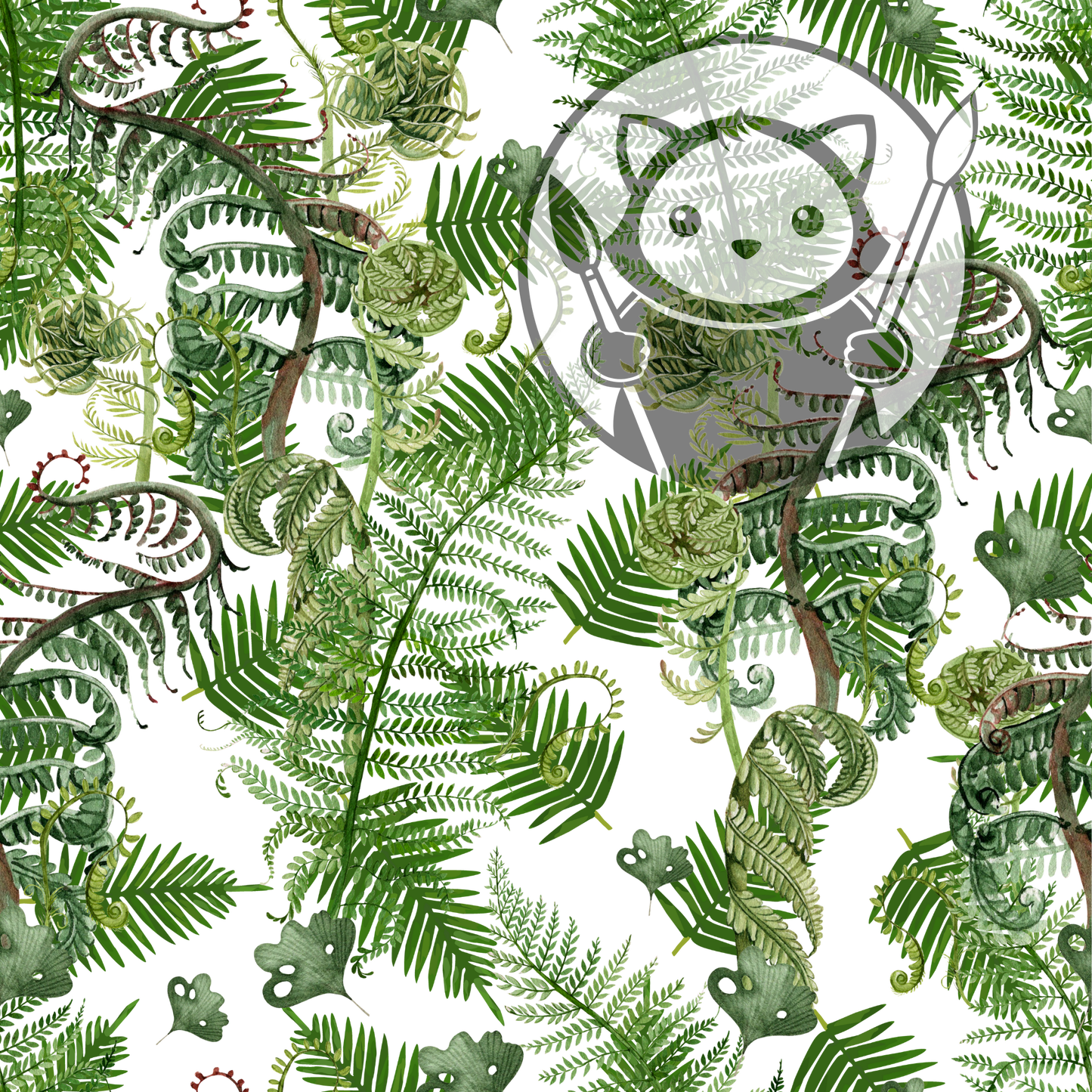 Next Level Sheet - Printed Acrylic and Plywood - Ferns and ferns Pattern