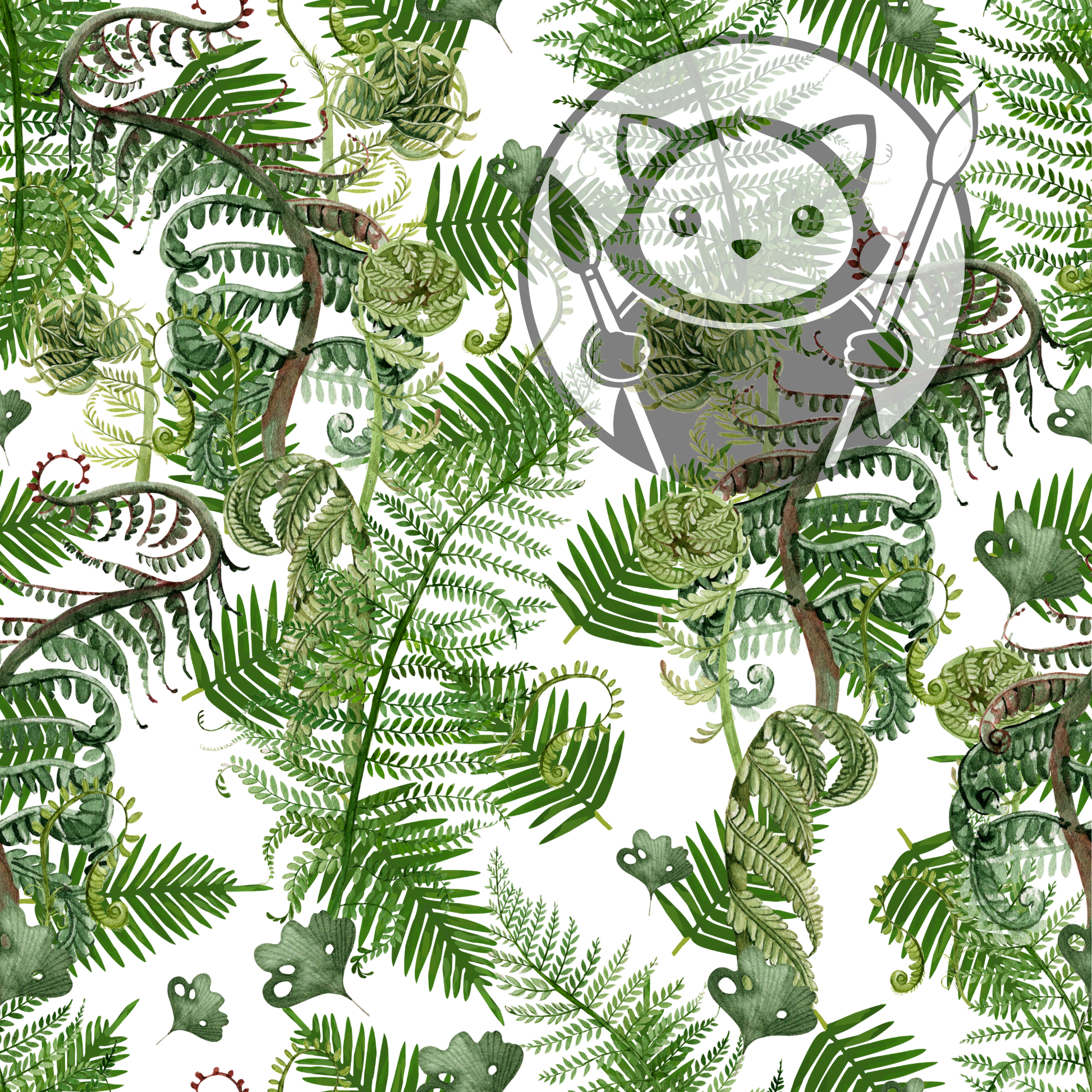 Next Level Sheet - Printed Acrylic and Plywood - Ferns and ferns Pattern