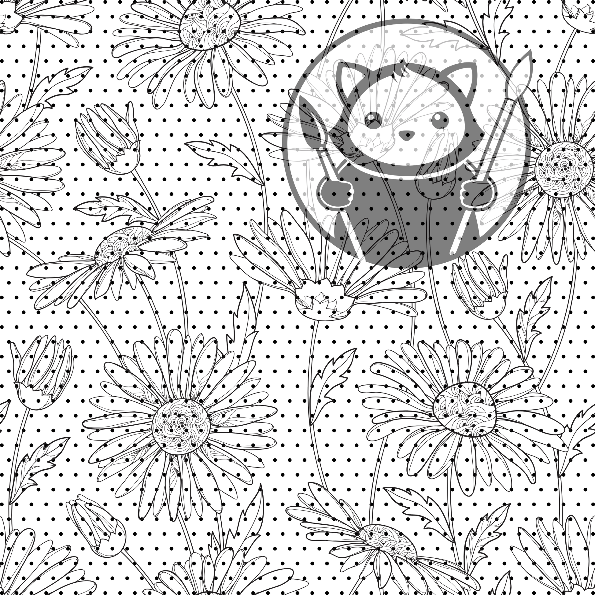 Next Level Sheet - Printed Acrylic and Plywood - Flower Veil 3 Pattern