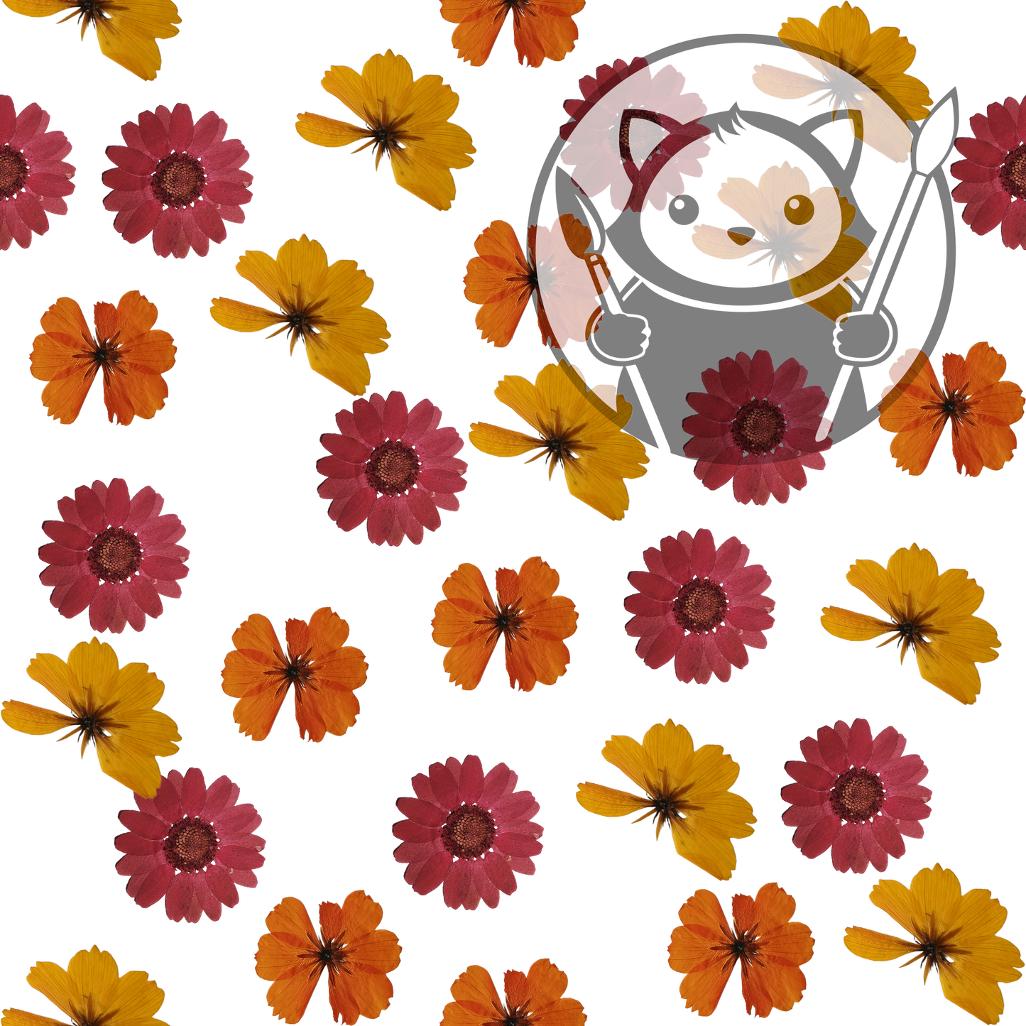 Next Level Sheet - Printed Acrylic and Plywood - Gerbera GardenPattern