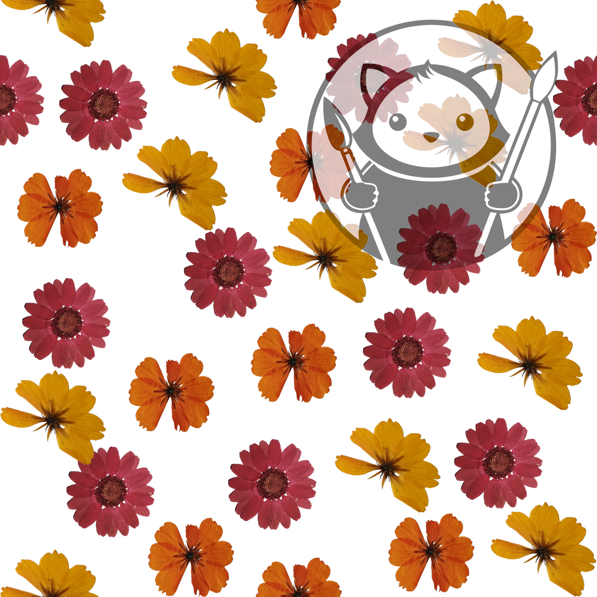 Next Level Sheet - Printed Acrylic and Plywood - Gerbera GardenPattern