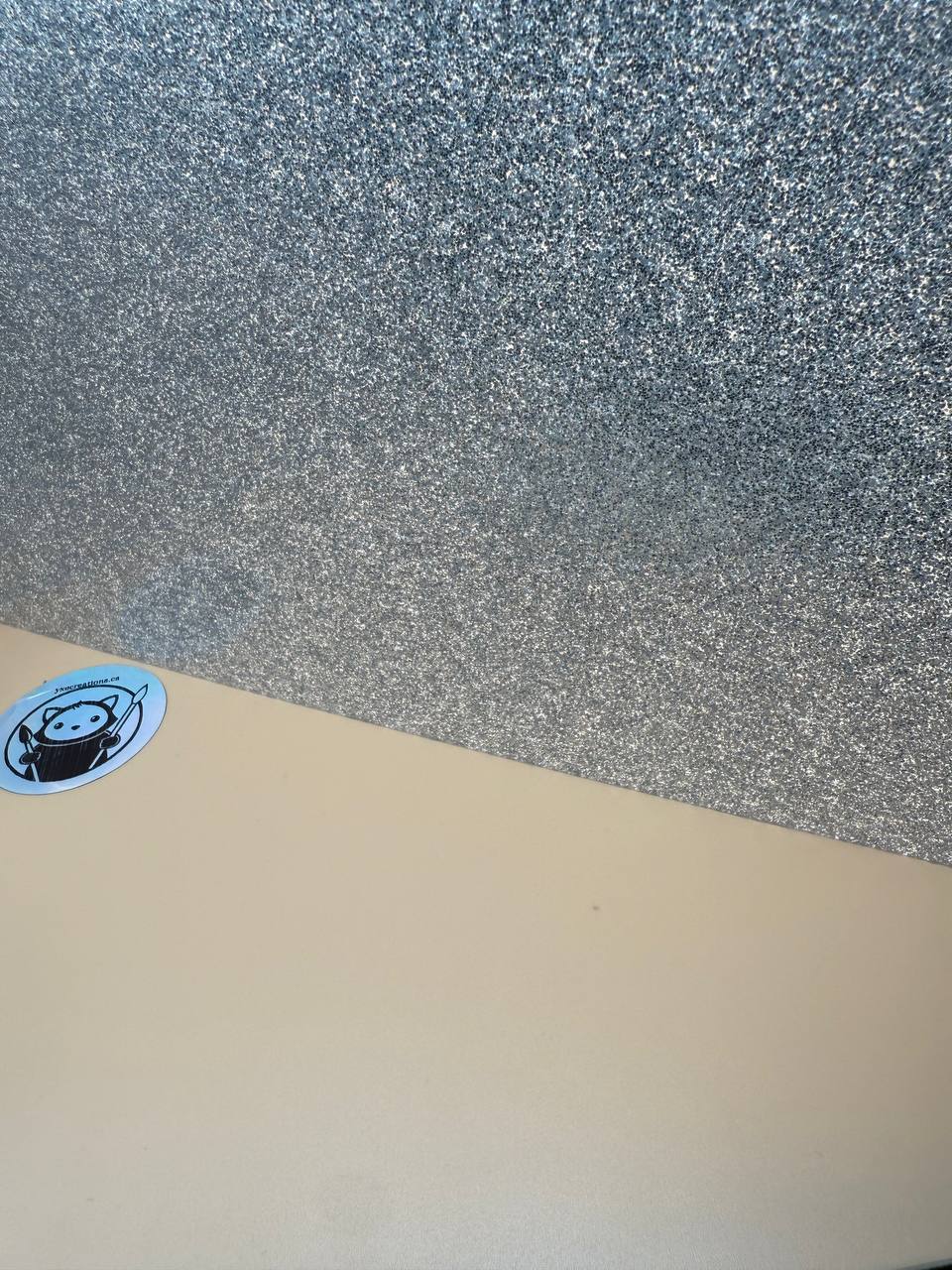 Glitter Acrylic Sheet - Silver