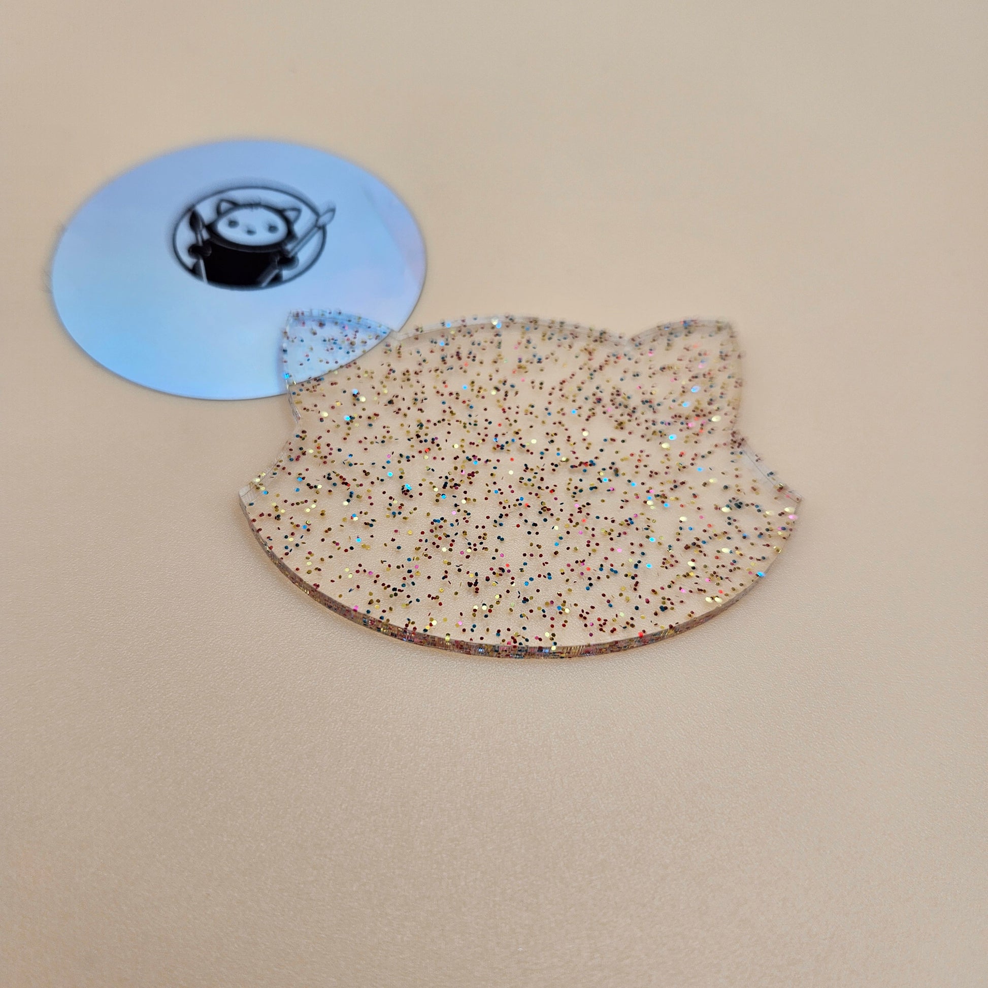 Glitter Confetti Acrylic Sample Swatch
