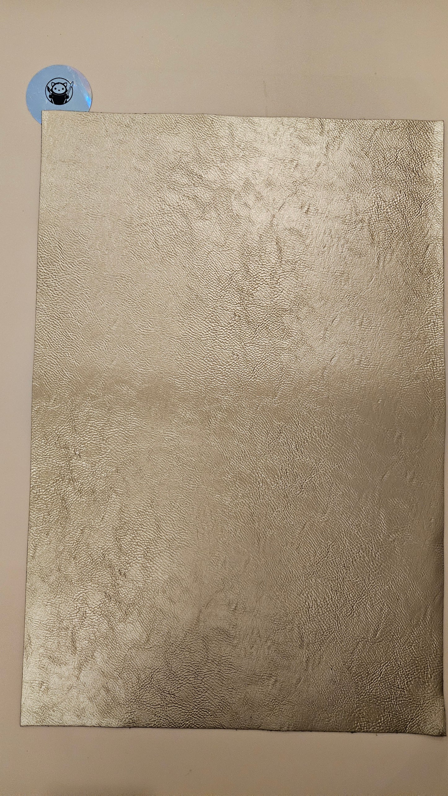 Gold - Engraves Black - Leatherette Sheet – PU Material - Sheet