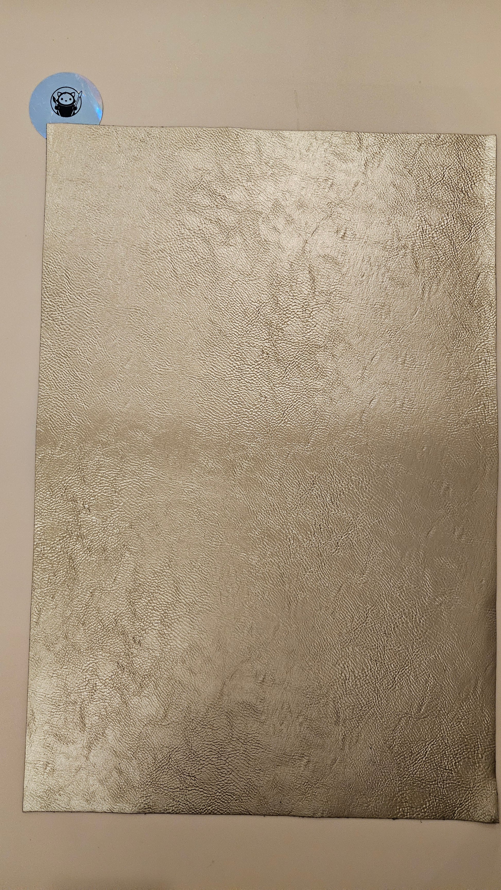 Gold - Engraves Black - Leatherette Sheet – PU Material - Sheet