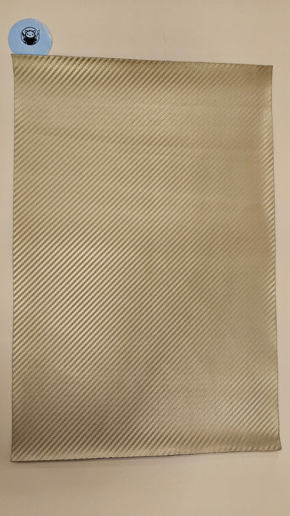 Gold Carbon Fiber - Engraves Black - Leatherette Sheet – PU Material -  Sheet 