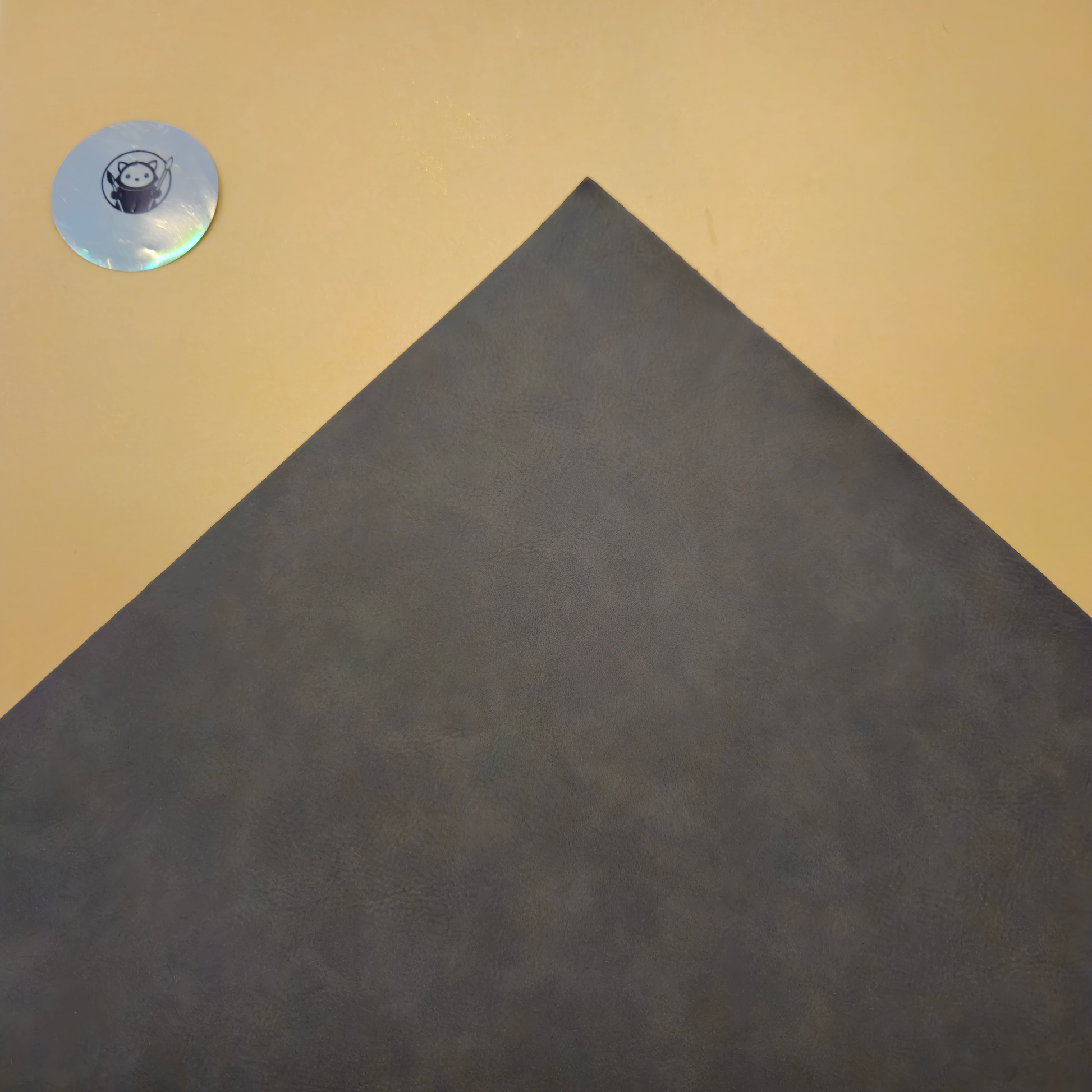 Gray- Engraves Black- Leatherette Sheet – PU Material - Corner