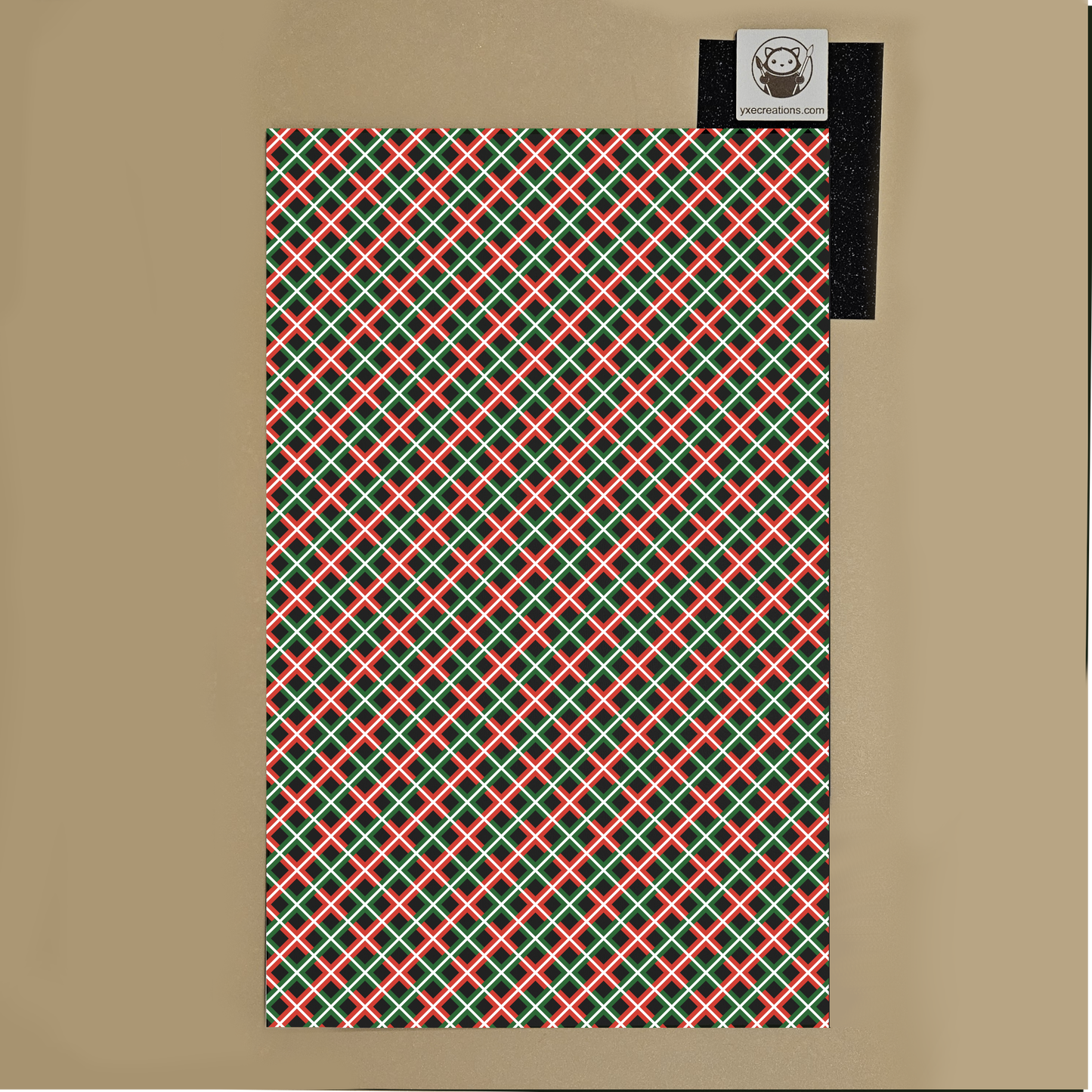 Next Level Sheet - UV Printed Plywood and Acrylic Sheets - Green, White and Red Diamond - Preview
