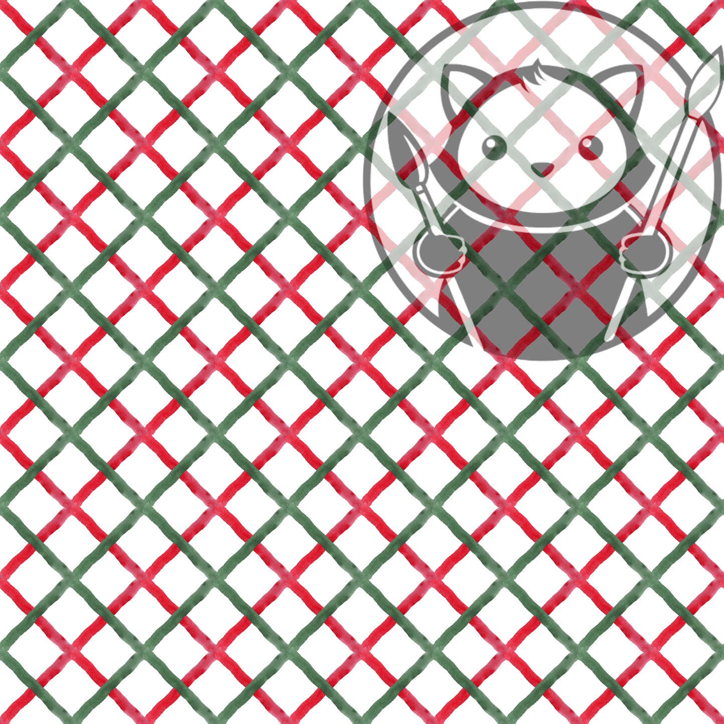 Next Level Sheet - UV Printed Plywood and Acrylic Sheets - Green and Red Diamond - Pattern