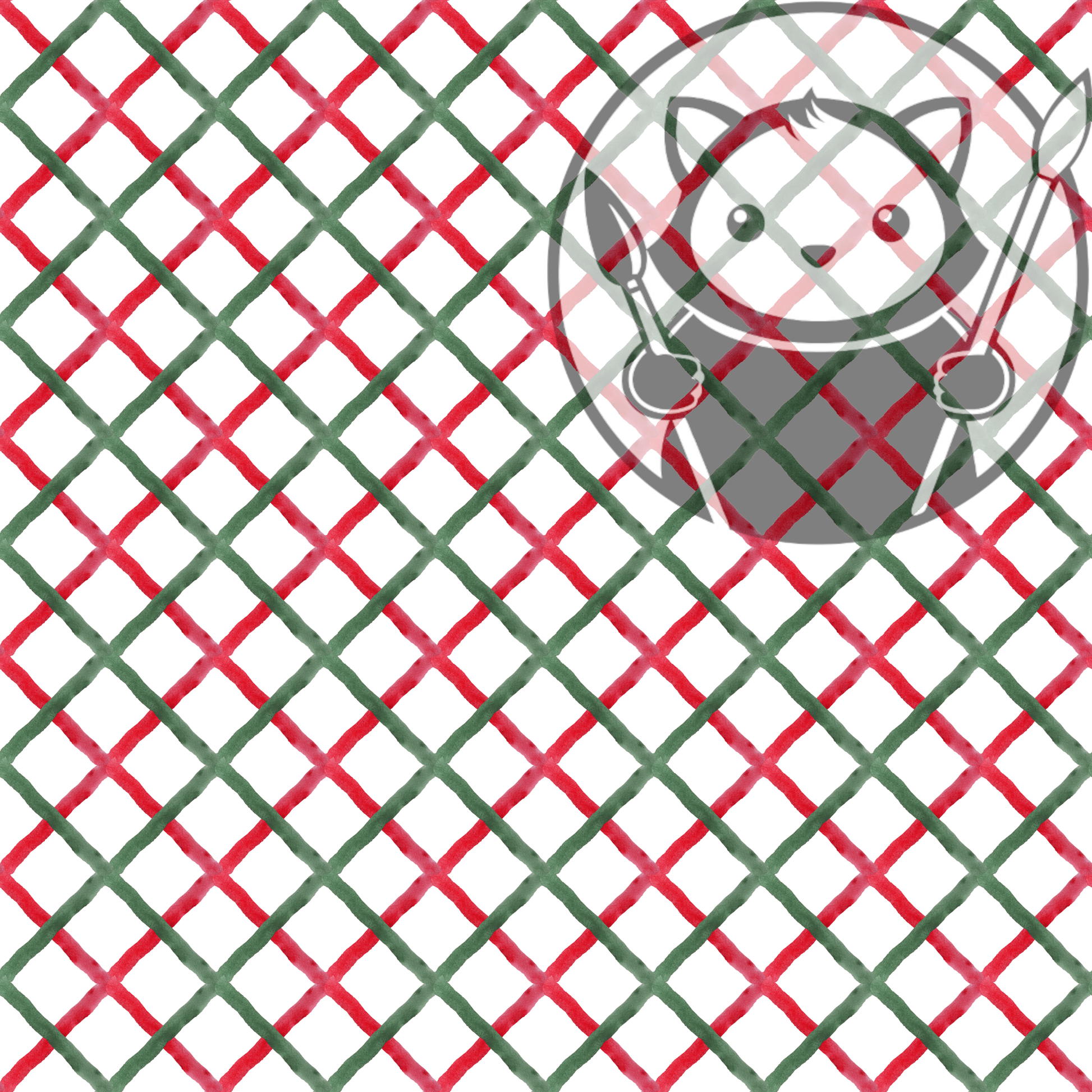 Next Level Sheet - UV Printed Plywood and Acrylic Sheets - Green and Red Diamond - Pattern