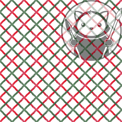 Next Level Sheet - UV Printed Plywood and Acrylic Sheets - Green and Red Diamond - Pattern