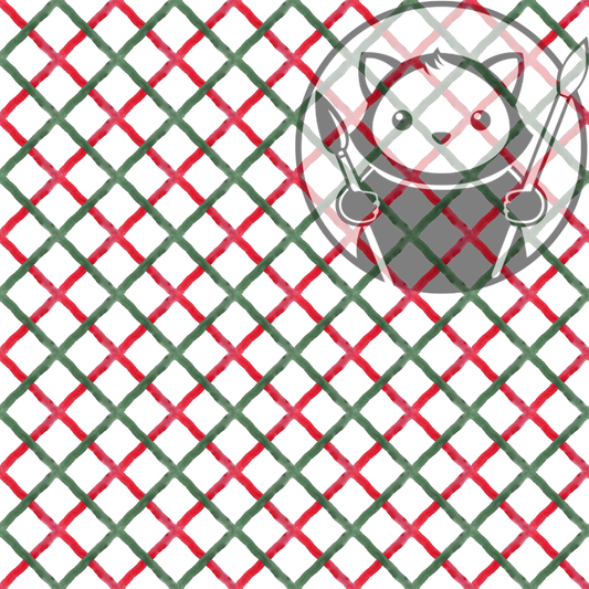 Next Level Sheet - UV Printed Plywood and Acrylic Sheets - Green and Red Diamond - Pattern