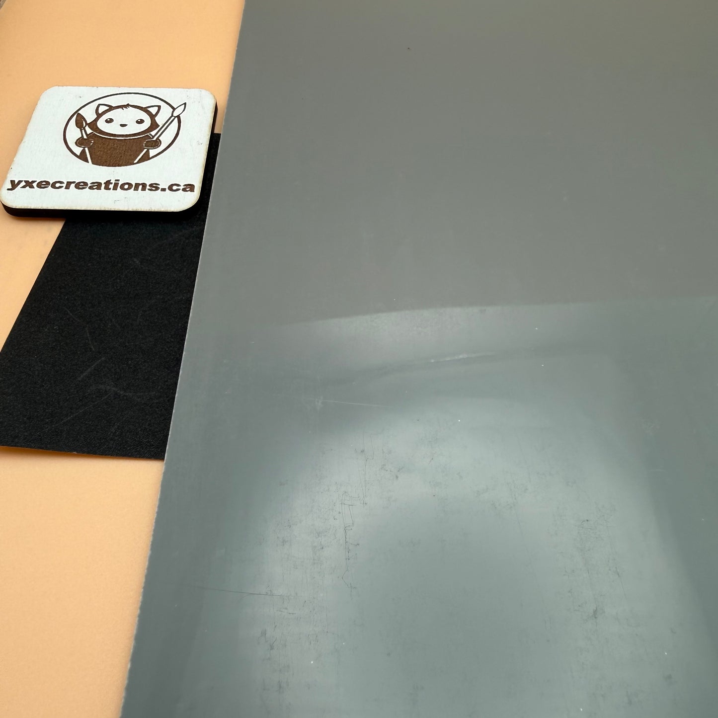 Dual-Finish Pastel Acrylic Sheet  - Grey