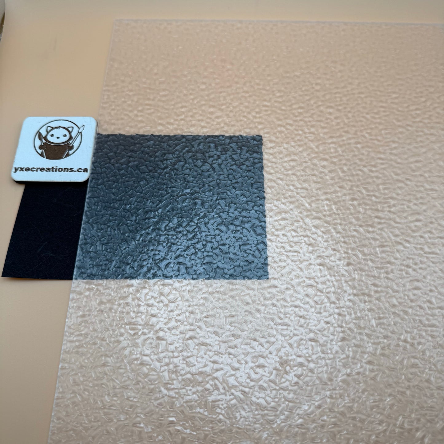 Clear Acrylic Sheet - Rippled Texture