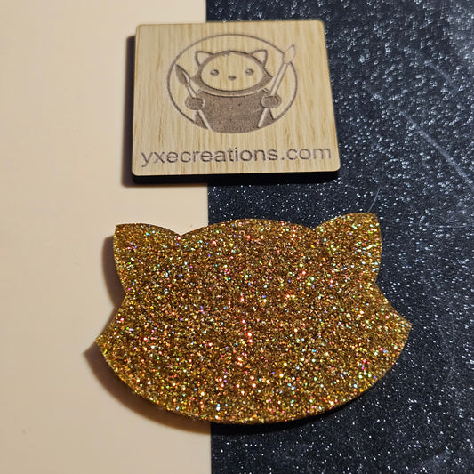 Iridiscent Gold - Glitter Acrylic - Cast Acrylic for Laser Cutting - Preview