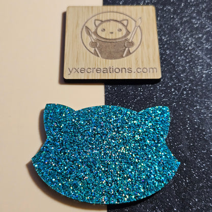 Iridiscent Teal - Glitter Acrylic - Cast Acrylic for Laser Cutting - Preview