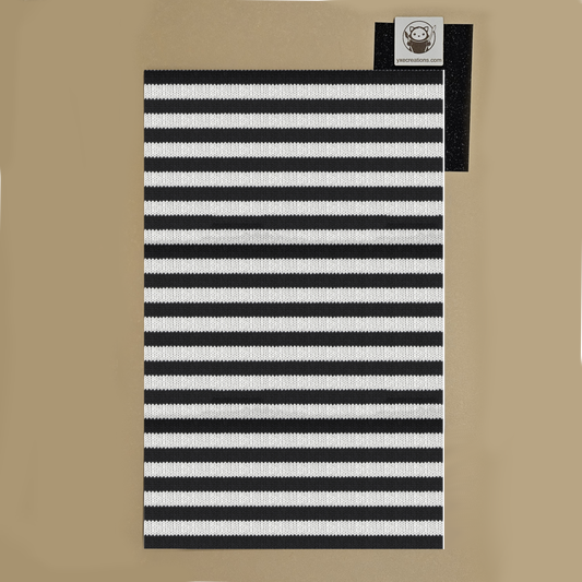 Black and White Knitted Fabric - Next Level Sheet