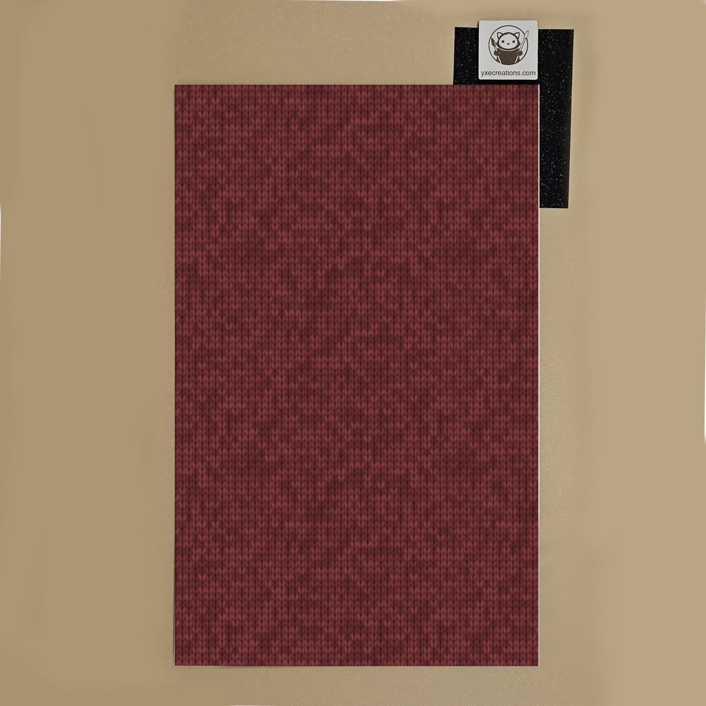 Red Knitted Fabric - Next Level Sheet