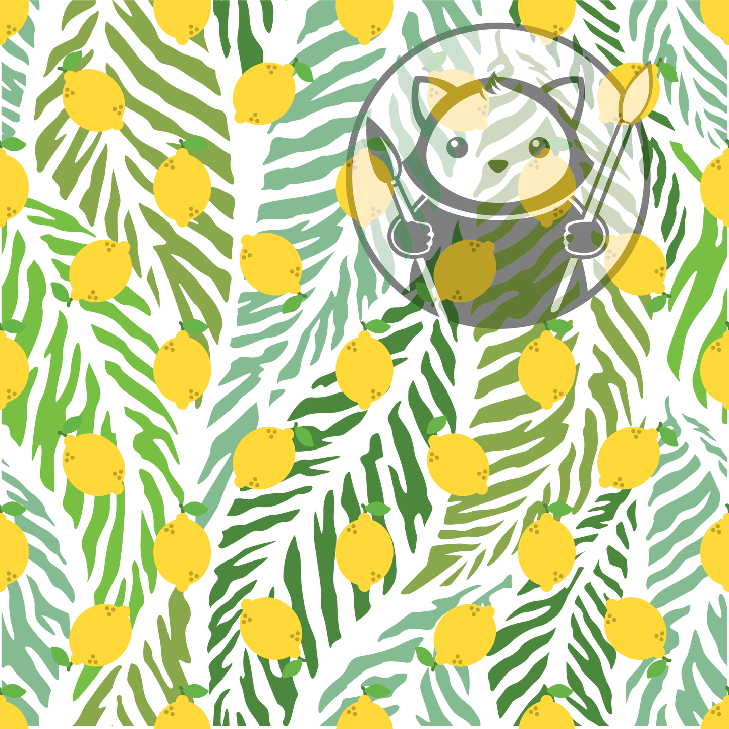 Next Level Sheet - Printed Acrylic and Plywood - Lemon Pattern