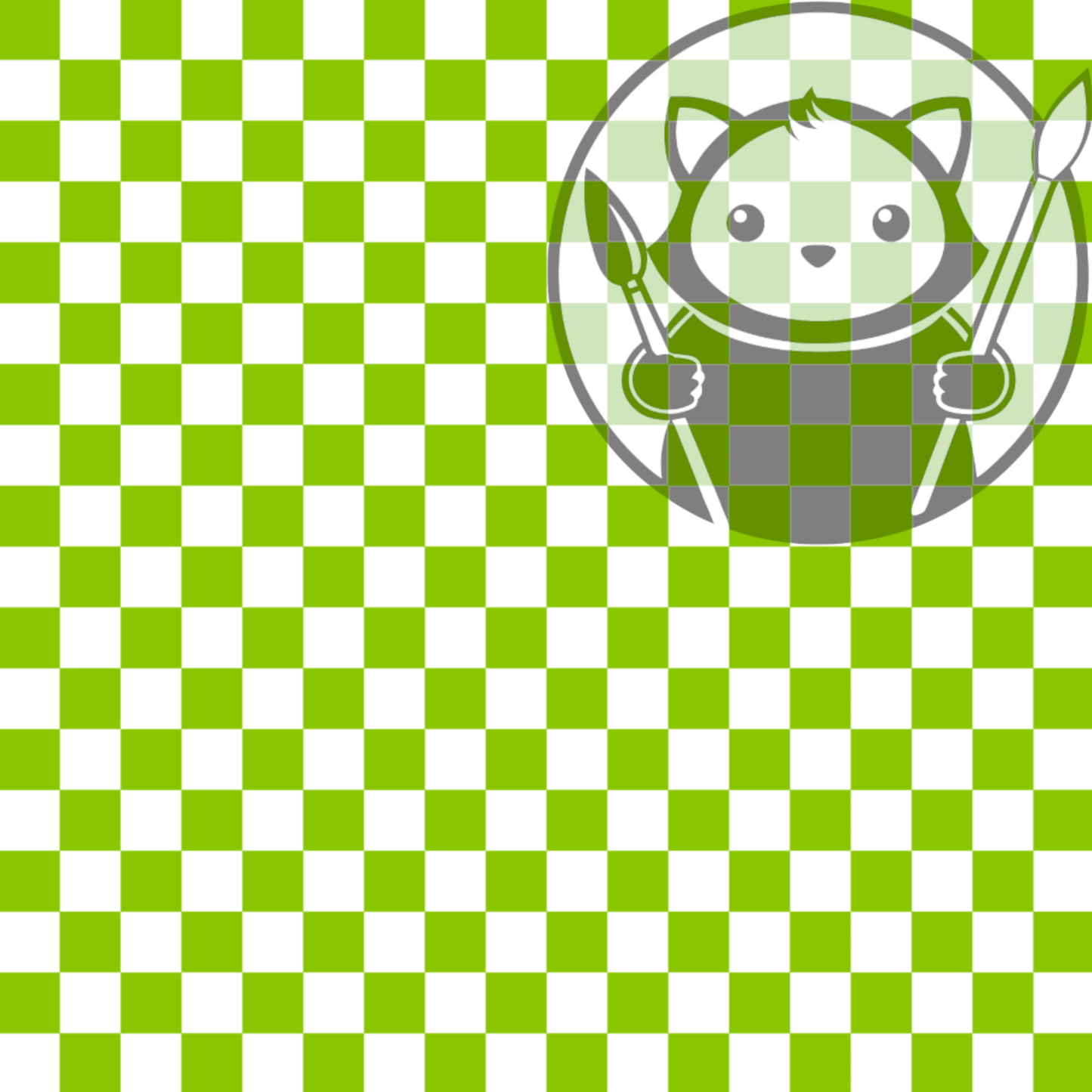 Next Level Sheet - UV Printed Plywood and Acrylic Sheets - Light Green Checkers - Pattern
