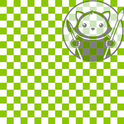 Next Level Sheet - UV Printed Plywood and Acrylic Sheets - Light Green Checkers - Pattern