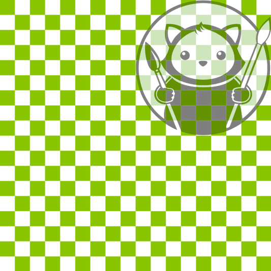 Next Level Sheet - UV Printed Plywood and Acrylic Sheets - Light Green Checkers - Pattern