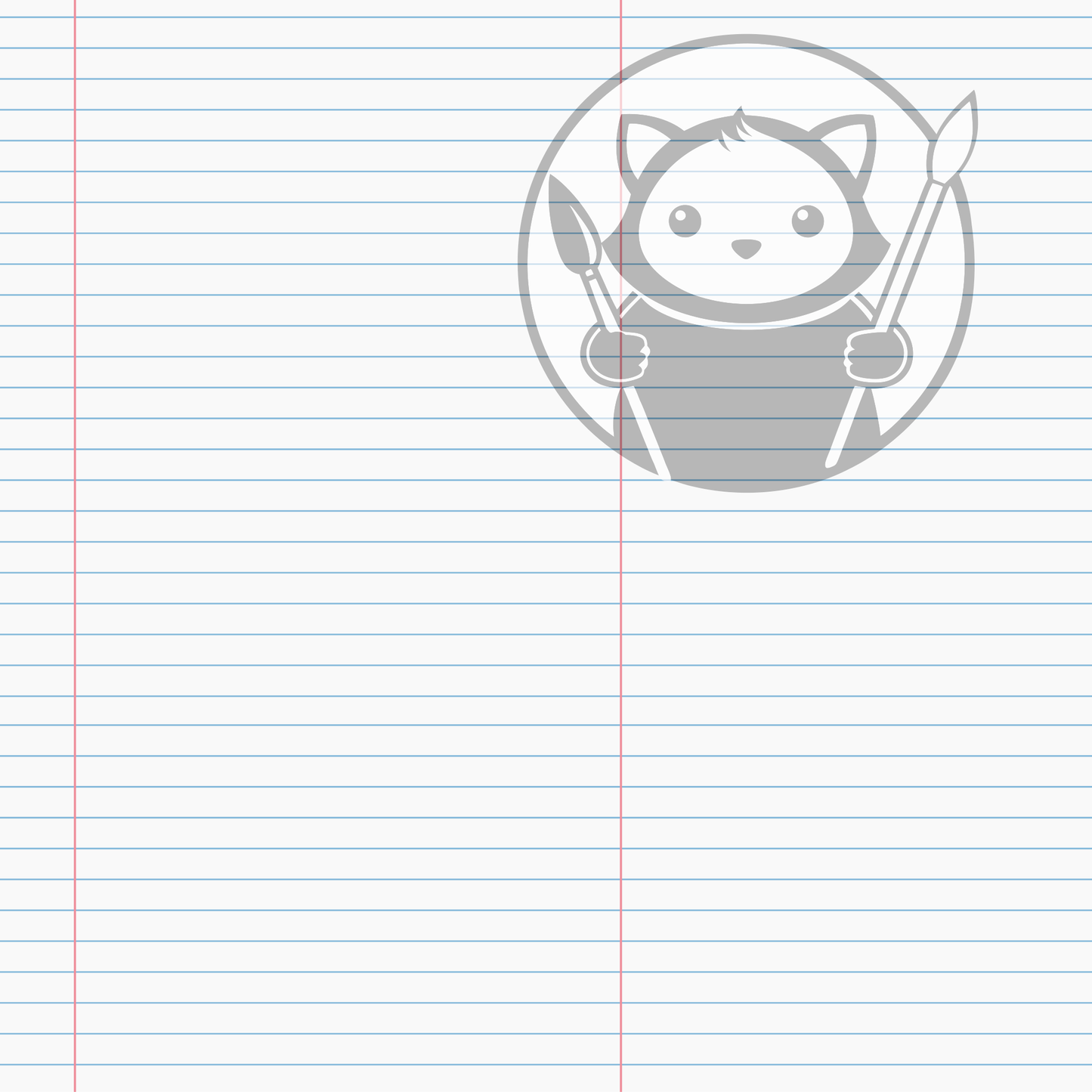 Next Level Sheets - Printed Acrylic and Plywood -  Lined Paper Pattern