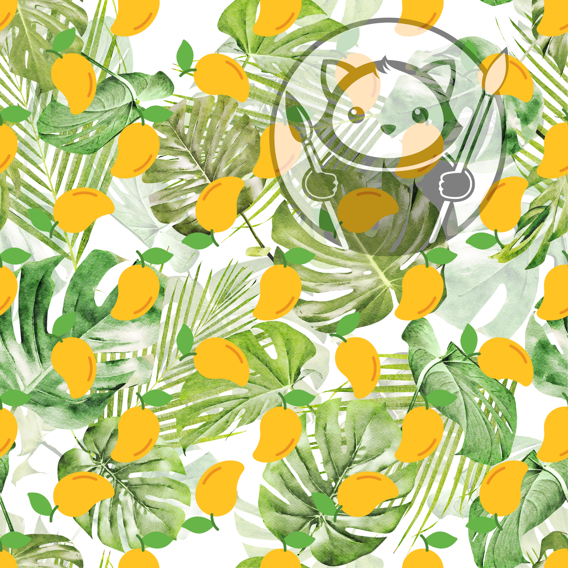 Next Level Sheet - Printed Acrylic and Plywood - Mangoes Pattern