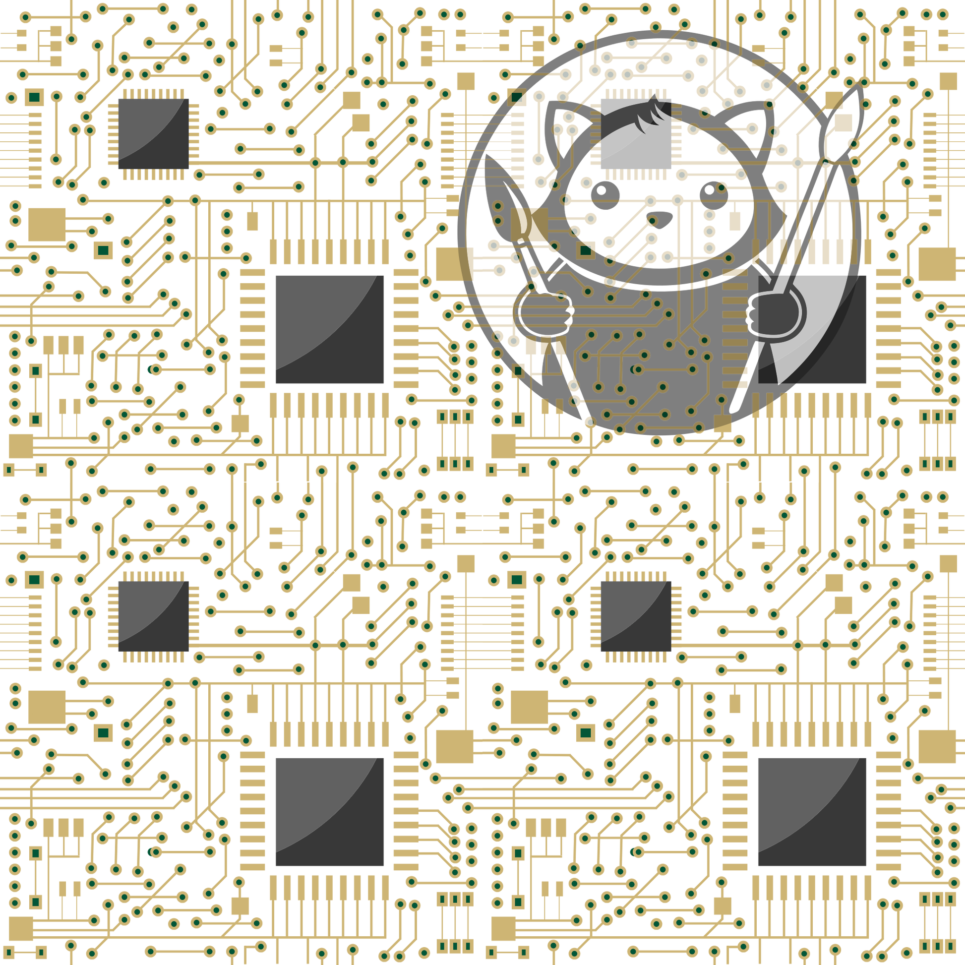 Next Level Sheet - Printed Acrylic and Plywood - Microchip Pattern