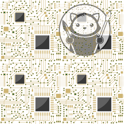 Next Level Sheet - Printed Acrylic and Plywood - Microchip Pattern