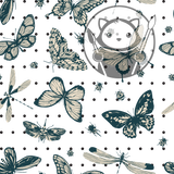 Monochrome Butterflies - Next Level Sheet