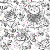 Pressed Flowers - Monochrome Roses - Next Level Sheet