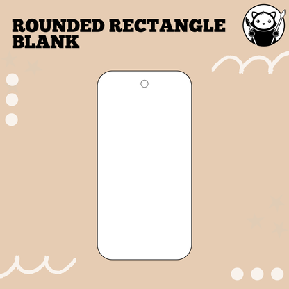 Sublimation Acrylic Blank - Rounded Rectangle