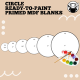 Pre-Primed Paint-Ready MDF Blank - Circle