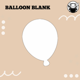 Ready-to-Paint Primed MDF Blank - Balloon