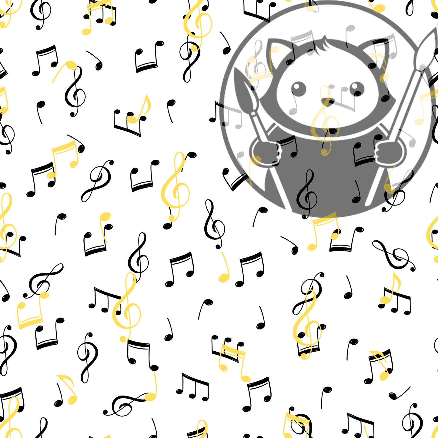 Next Level Sheet - Printed Acrylic and Plywood Sheets - Music Music - Pattern