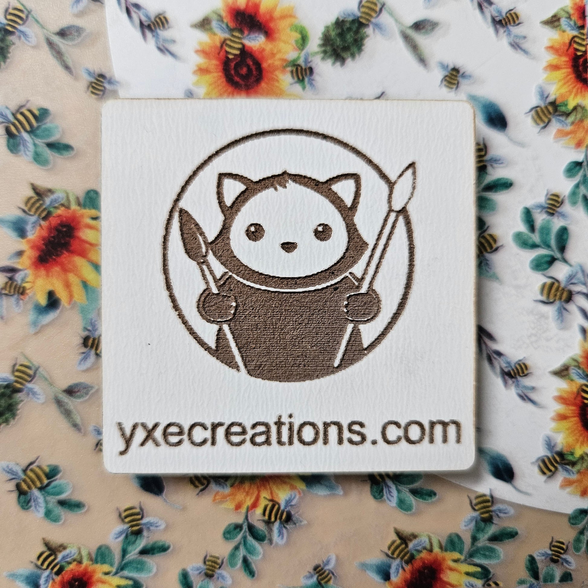 Next Level Sheet - Printed Acrylic and Plywood - Bees and Flowers Close Up