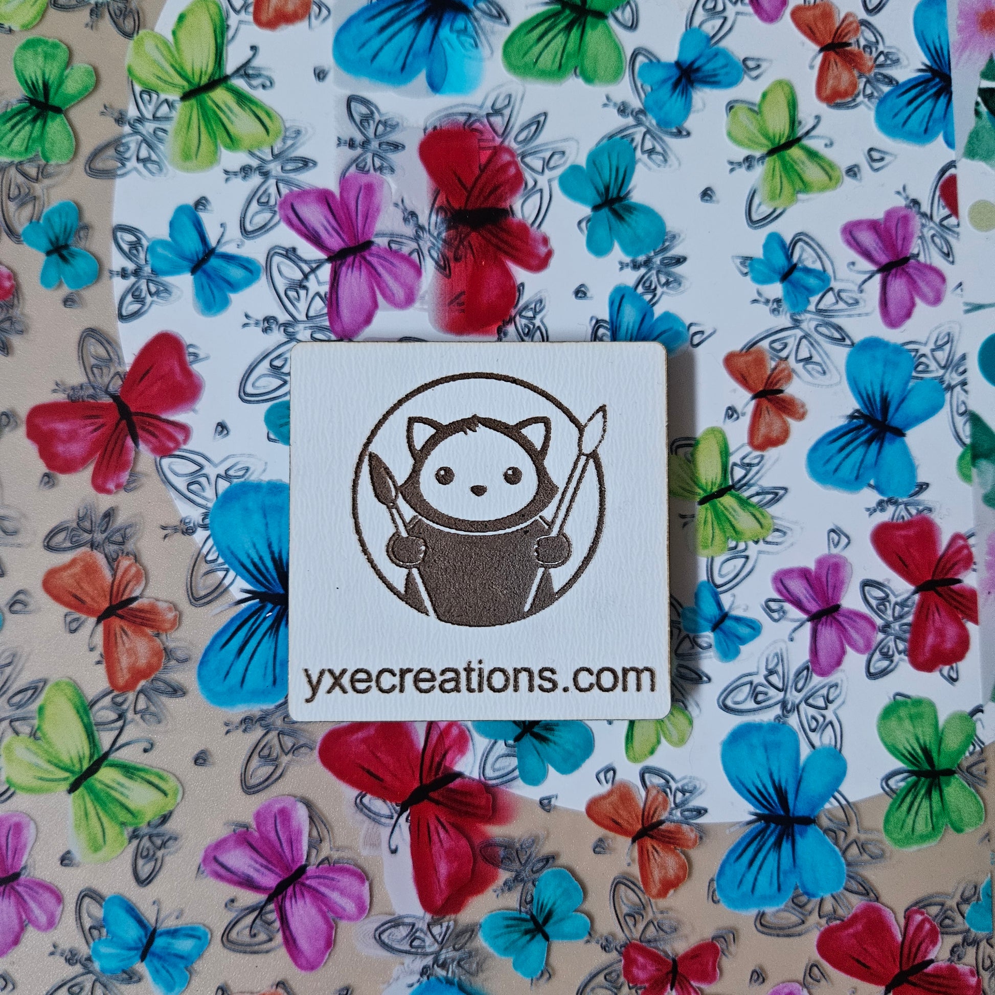 Next Level Sheet - Printed Acrylic and Plywood - Colourful Butterflies