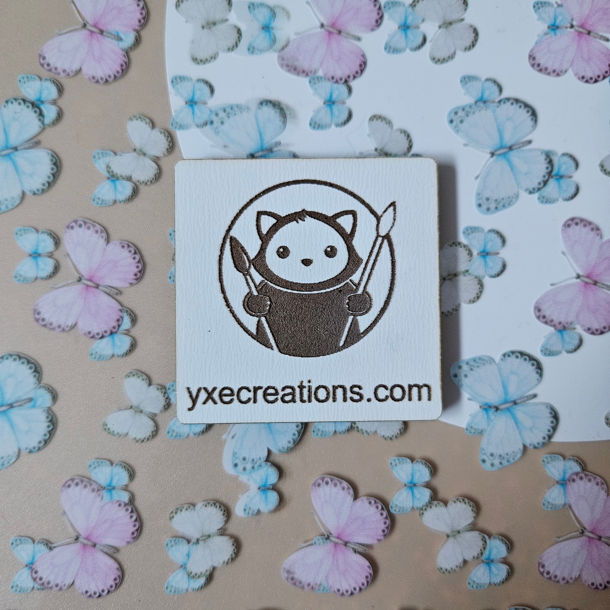 Next Level Sheet - Printed Acrylic and Plywood - Pastel Butterflies