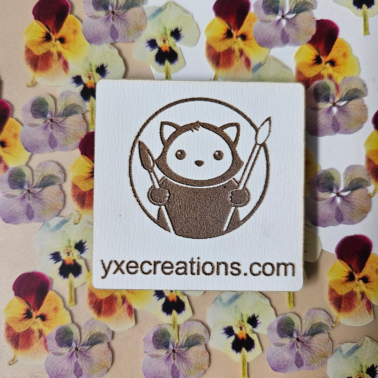 Next Level Sheet - Printed Acrylic and Plywood - Pretty Pressed Flowers Close Up