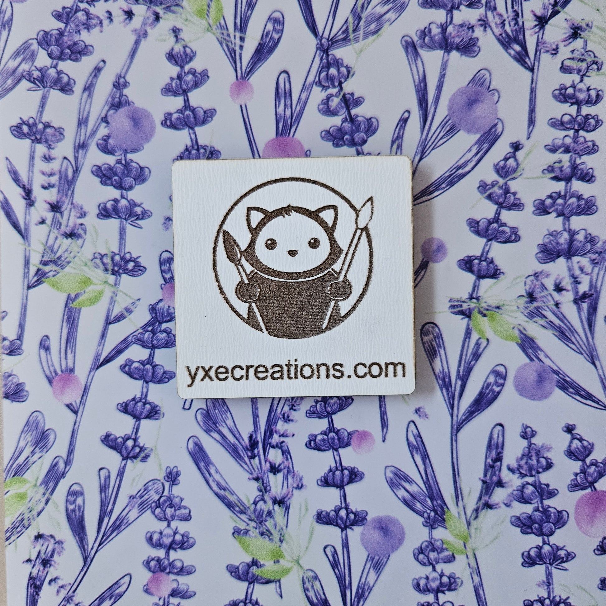 Next Level Sheet - Printed Acrylic and Plywood - Purple Lavender Stalks