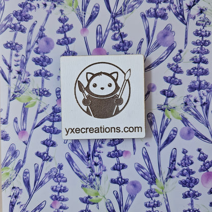 Next Level Sheet - Printed Acrylic and Plywood - Purple Lavender Stalks