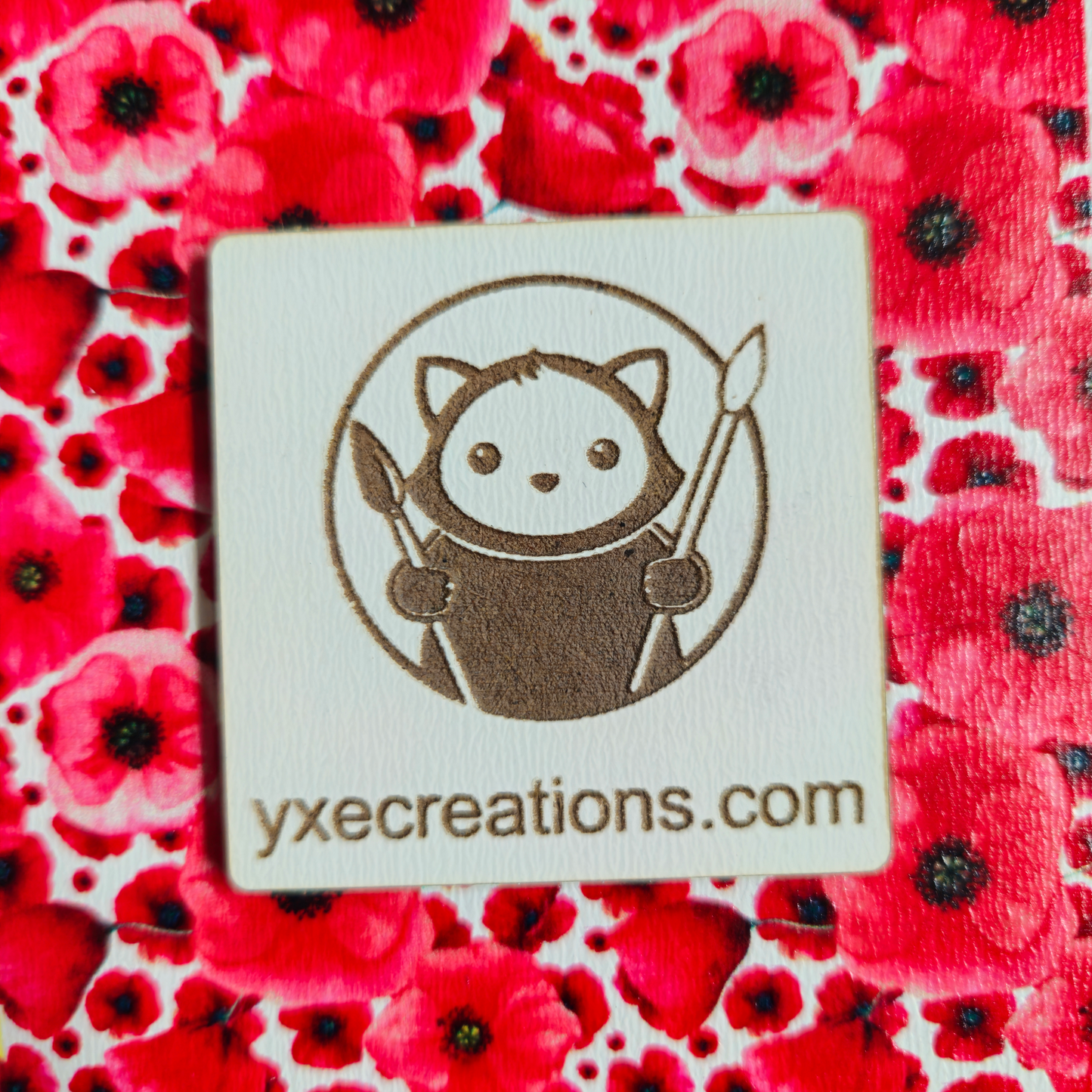 Next Level Sheet - Printed Acrylic and Plywood - Red Poppies