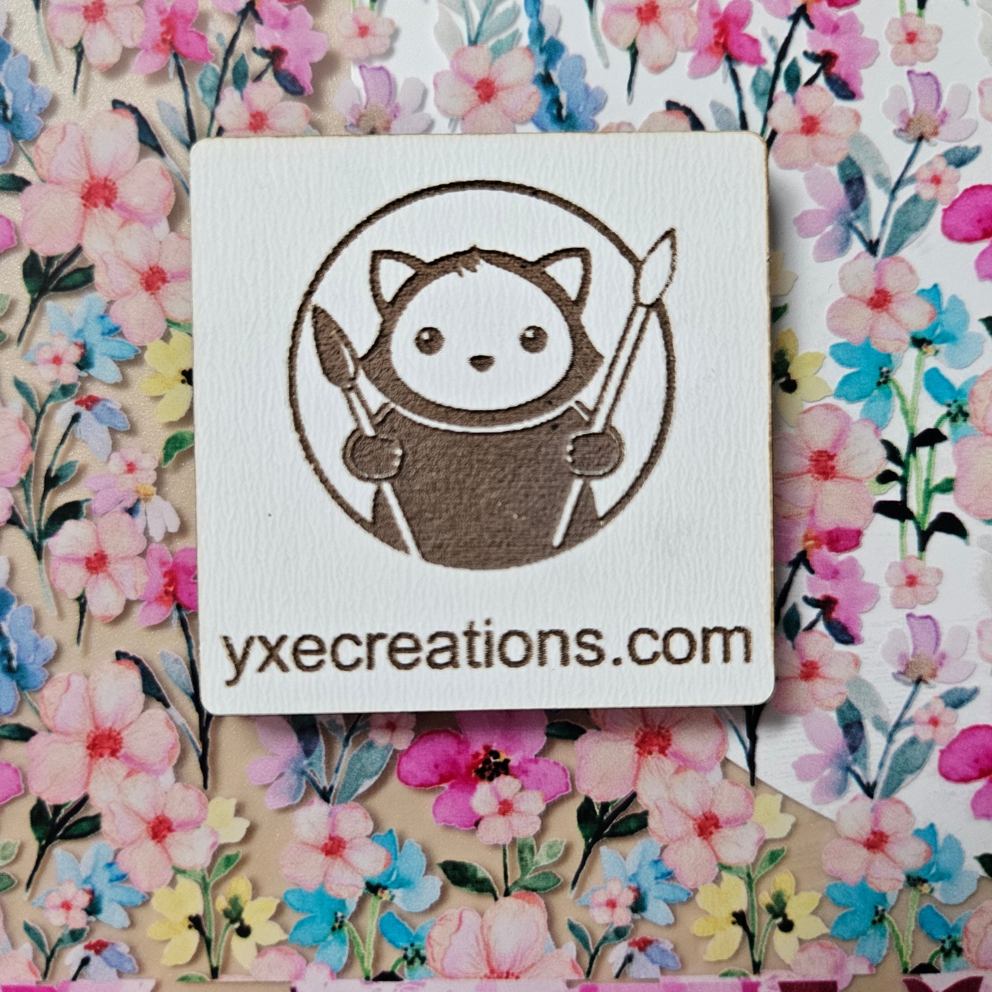 Next Level Sheet - Printed Acrylic and Plywood - Tiny Flowers Close Up