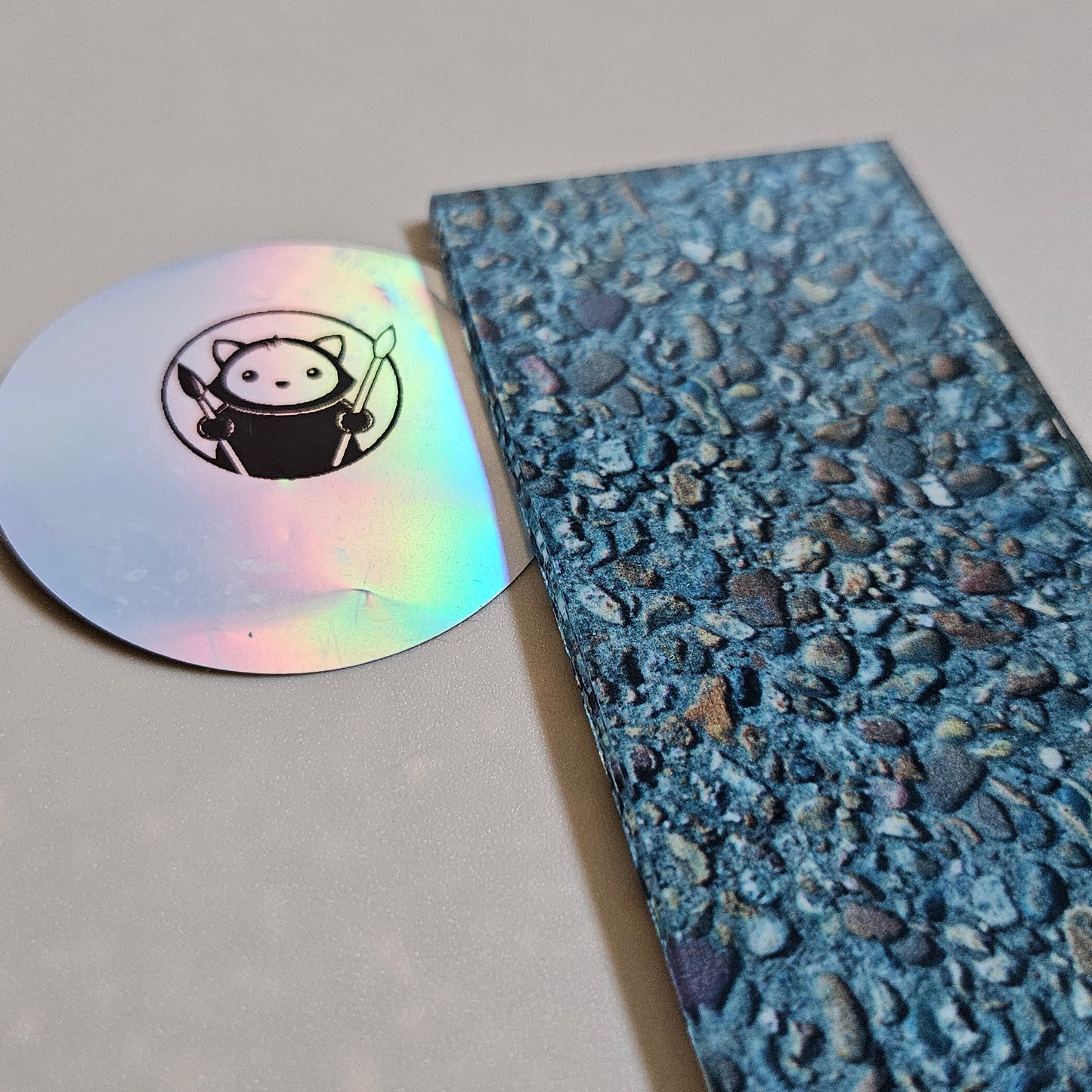 Next Level Sheet - Printed Acrylic and Plywood Sheets -Concrete with Big Gravel Close Up