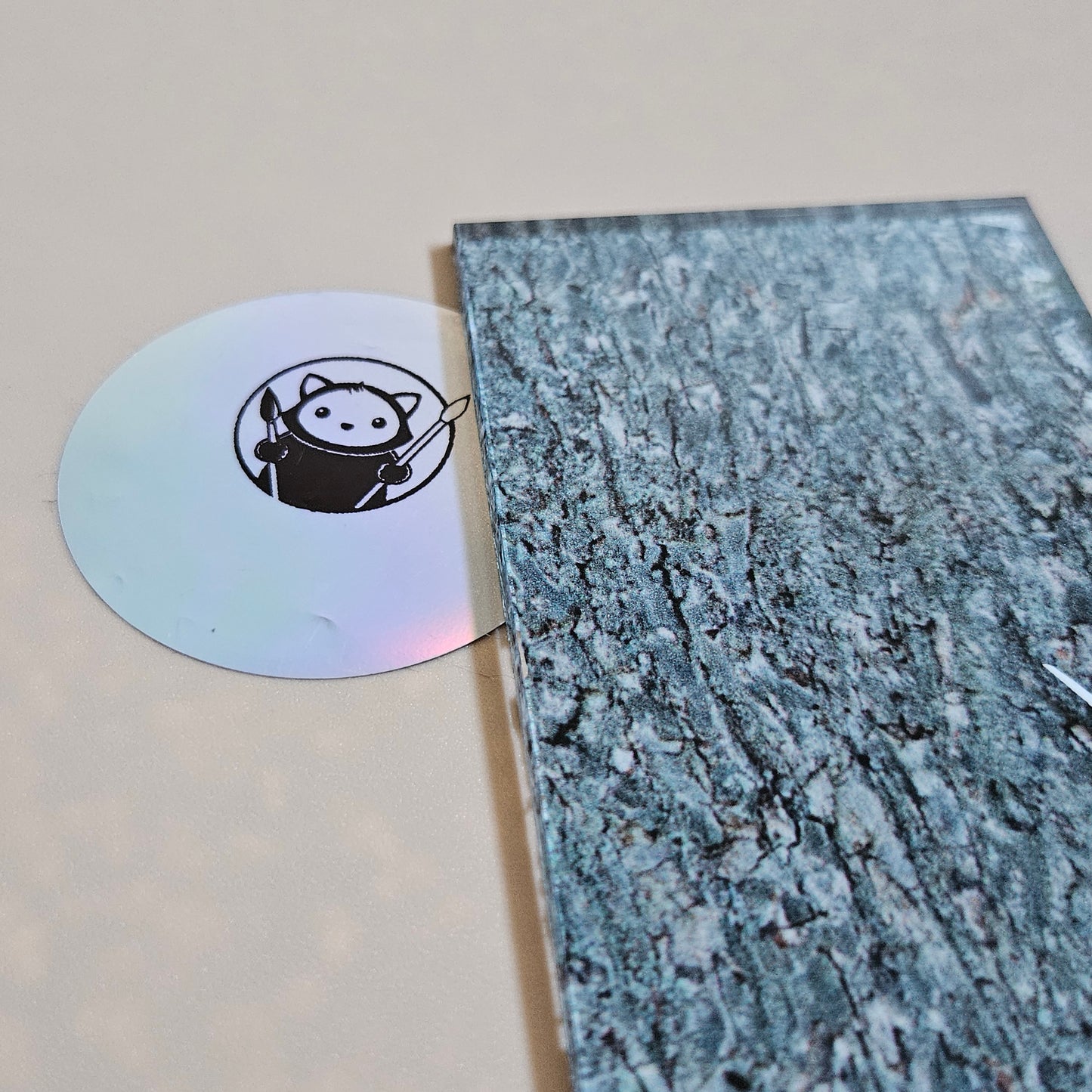 Next Level Sheet - Printed Acrylic and Plywood Sheets - Bark 1 Close Up